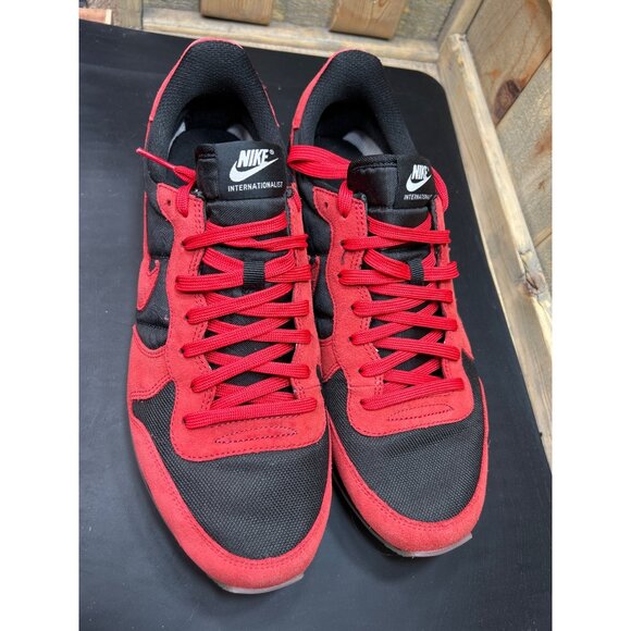 Nike Internationalist Custom Mens Sneakers Red Black ID By You Size 11 - Picture 2 of 9